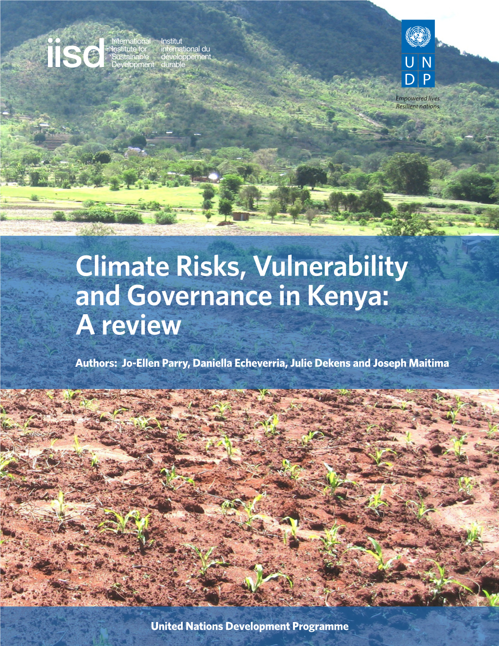 Climate Risks, Vulnerability and Governance in Kenya: a Review