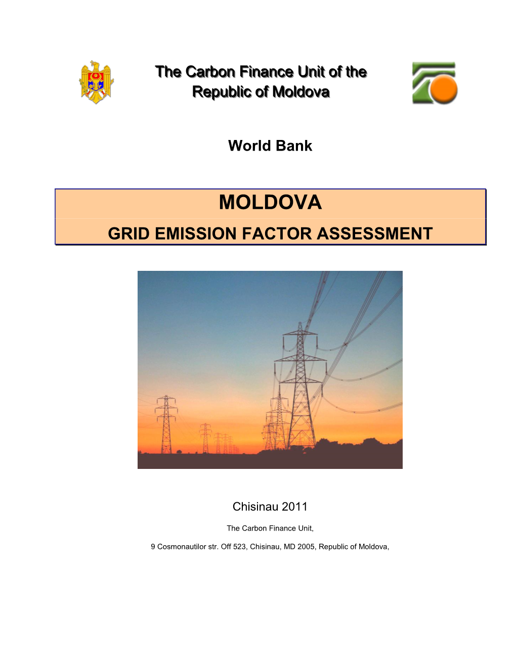Moldova Grid Emission Factor Assessment