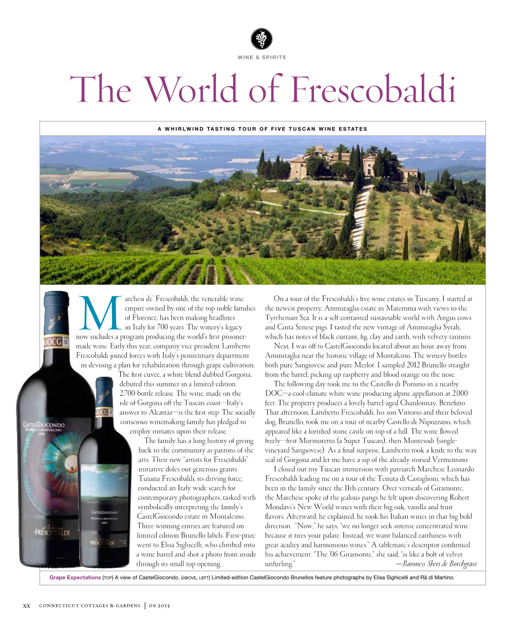 The World of Frescobaldi