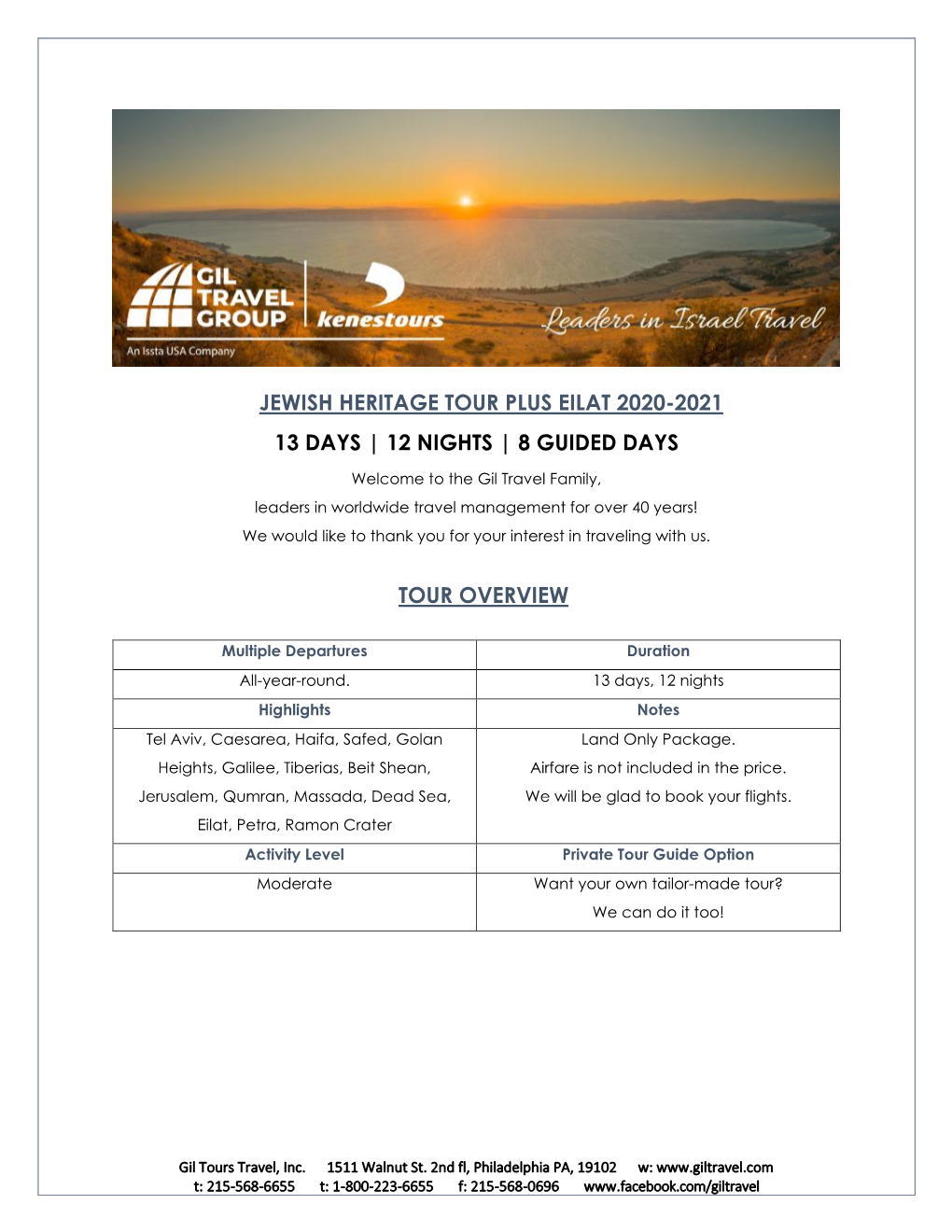 Jewish Heritage Tour Plus Eilat 2020-2021 13