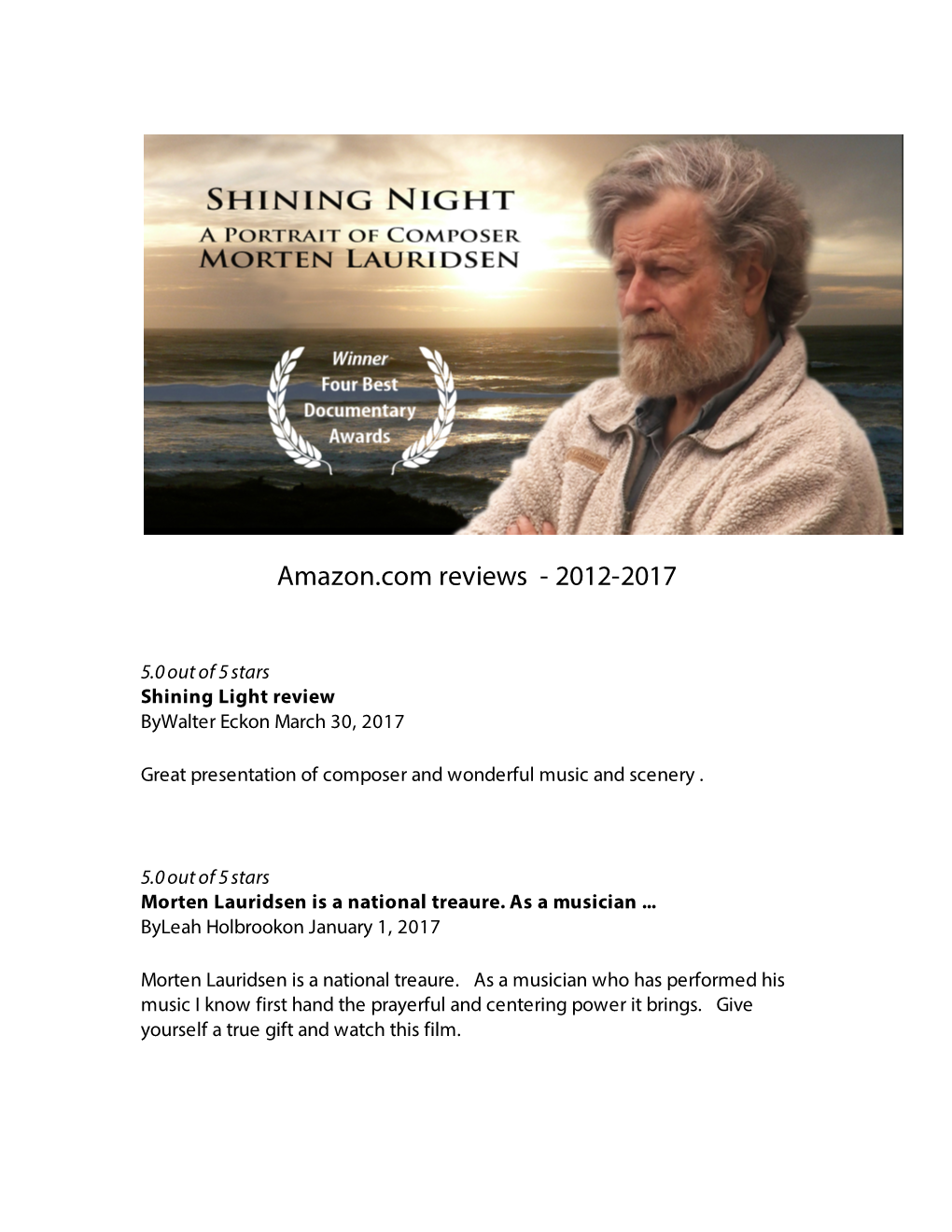 Shining Night Amazon Reviews