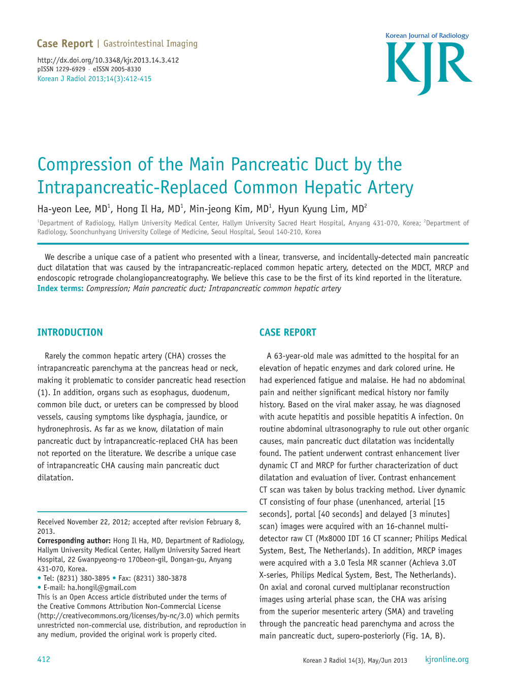 Compression of the Main Pancreatic Duct by the Intrapancreatic-Replaced Common Hepatic Artery