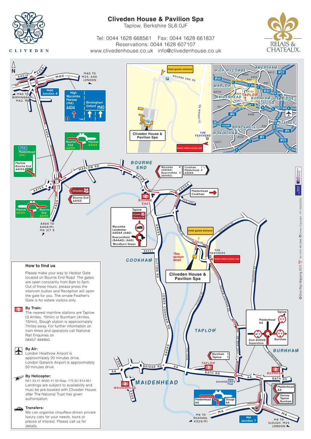 BURNHAM UXBRIDGE M42, M6 Marlow (M4) Birmingham HEATHROW SLOUGH AIRPORT Oxford D 7 R A4 6 A404 M40 8/9 5 15 4