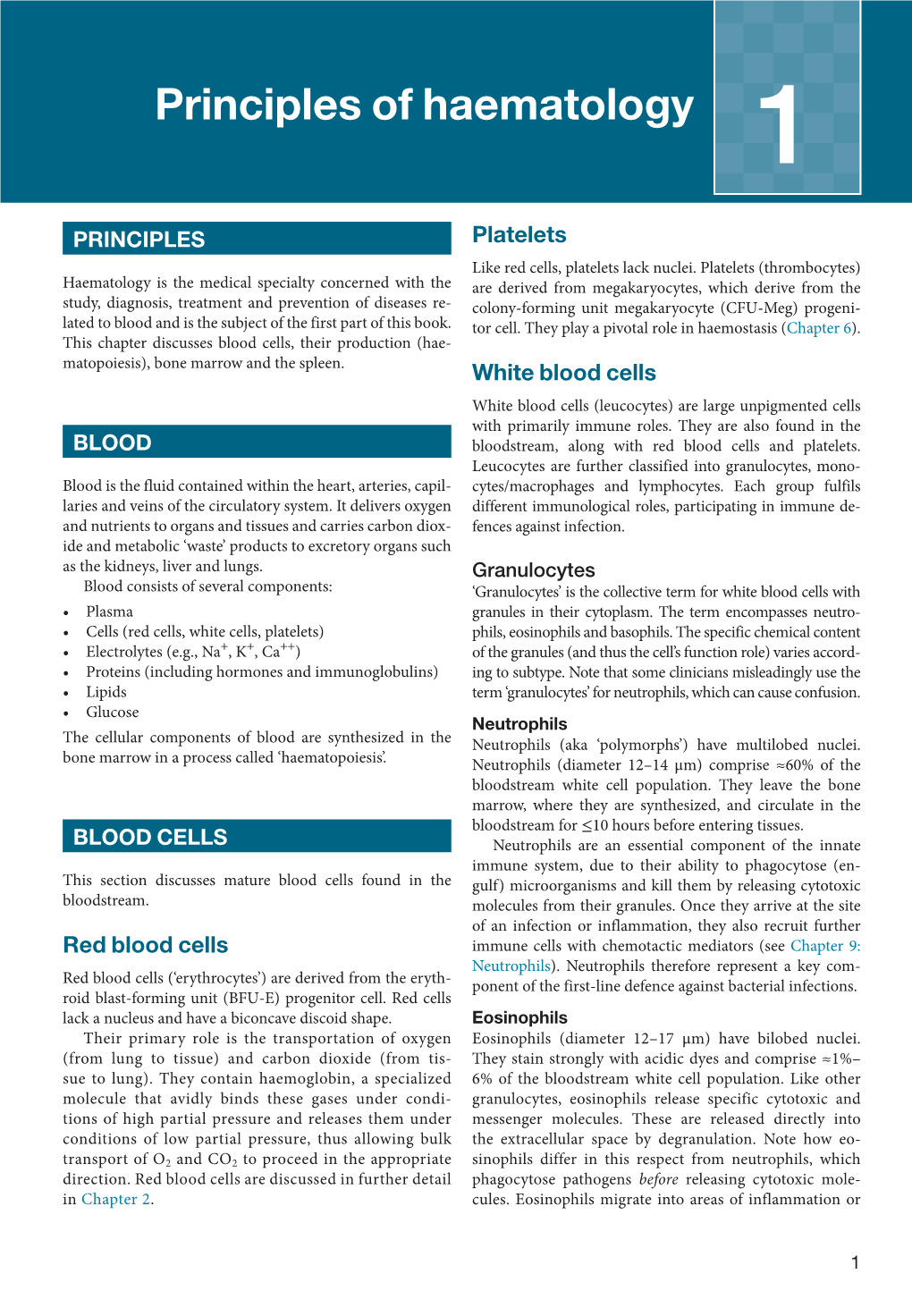 Principles of Haematology 1