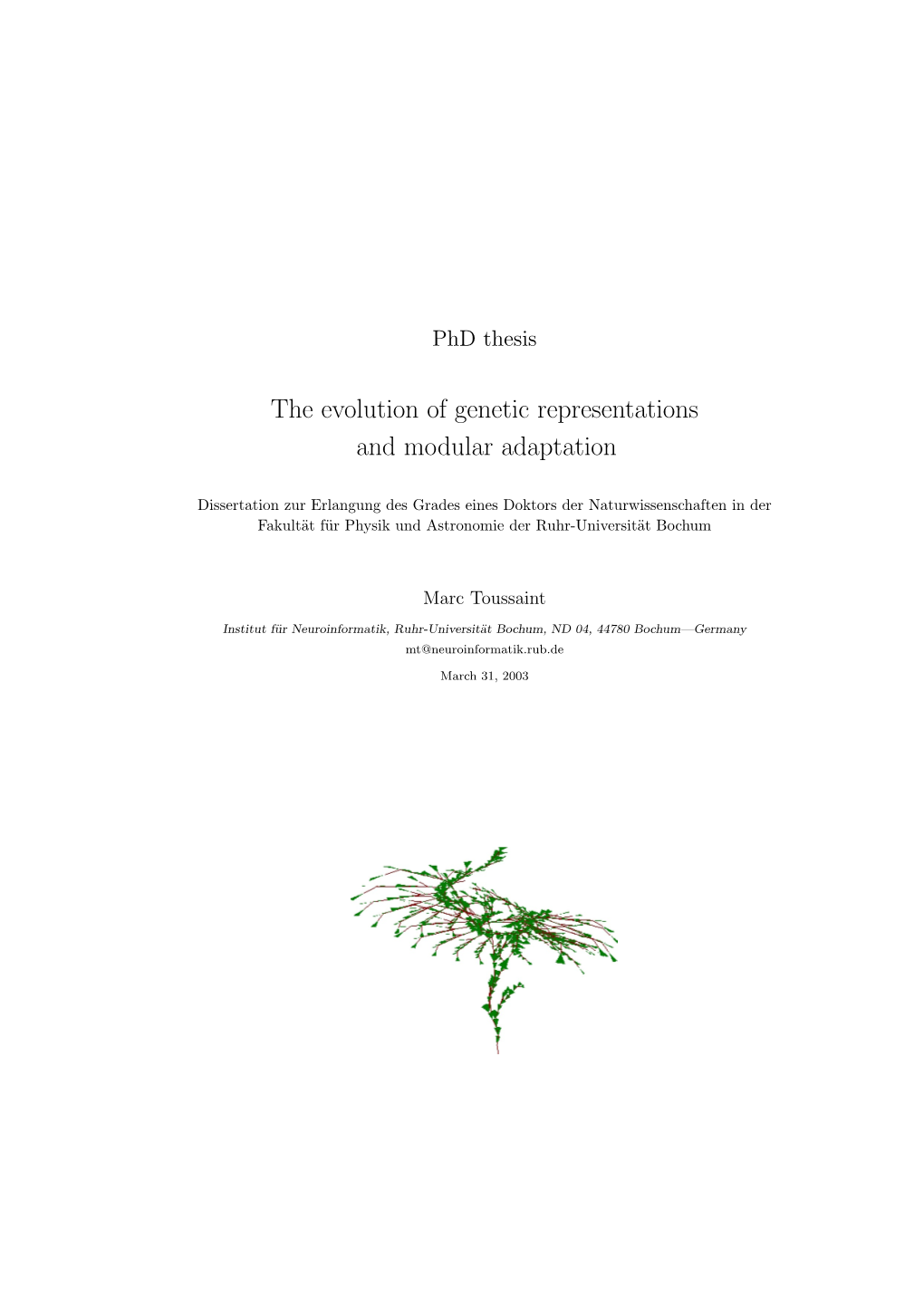 The Evolution of Genetic Representations and Modular Neural