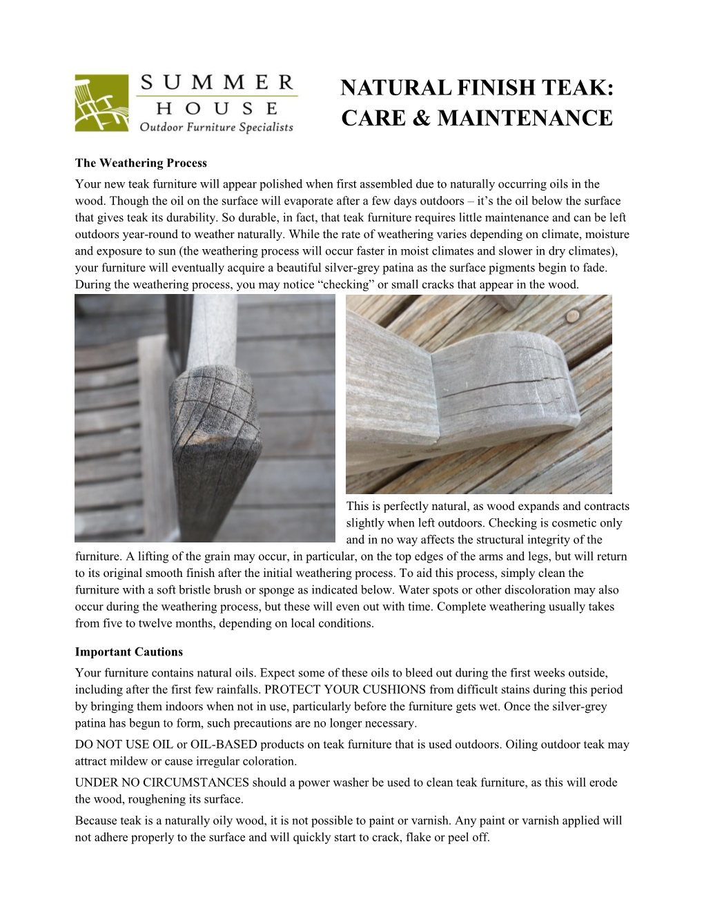 Natural Teak Care