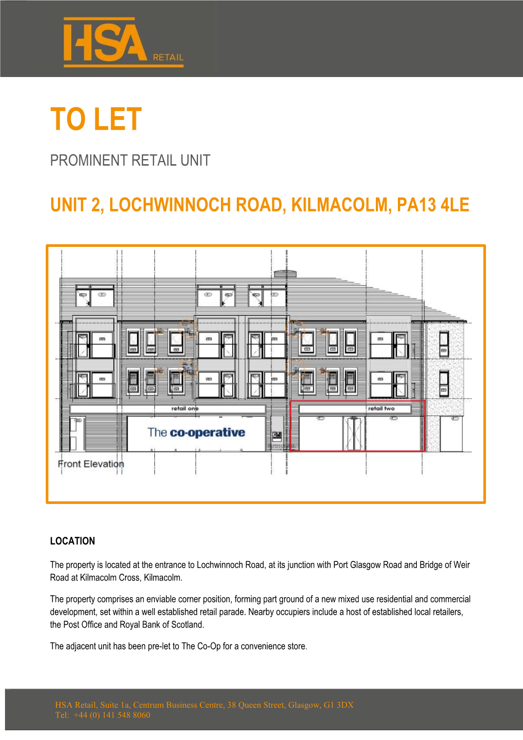 Unit 2, Lochwinnoch Road, Kilmacolm, Pa13 4Le