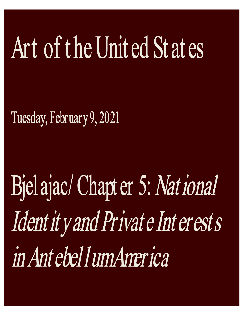 Art of the United States