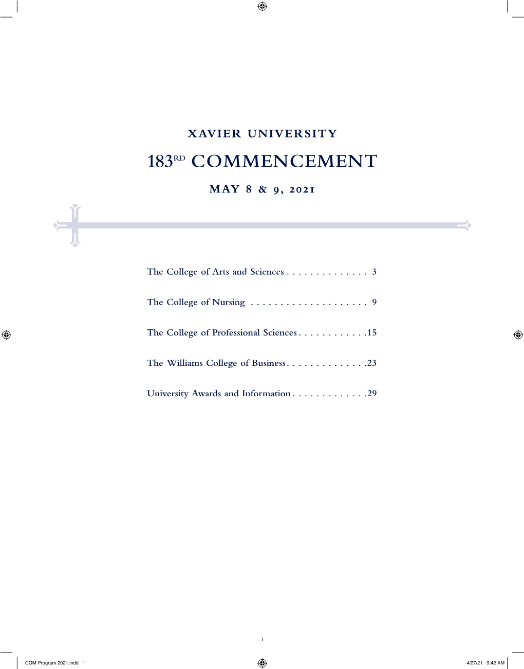 2021-Commencement-Program.Pdf