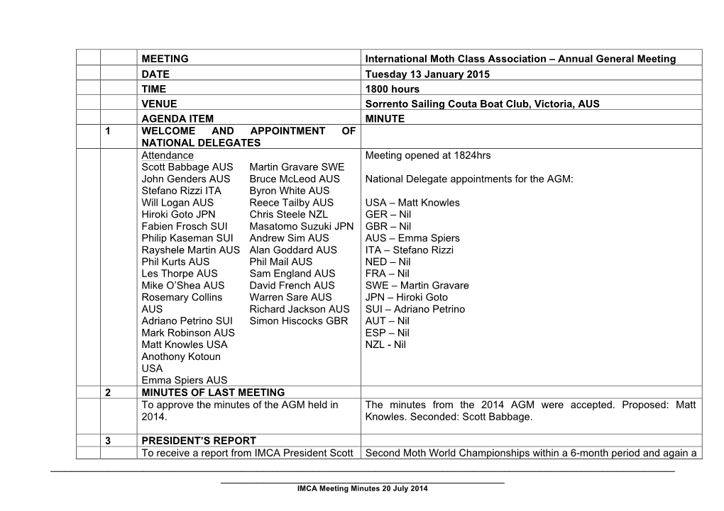 2015 IMCA AGM Minutes