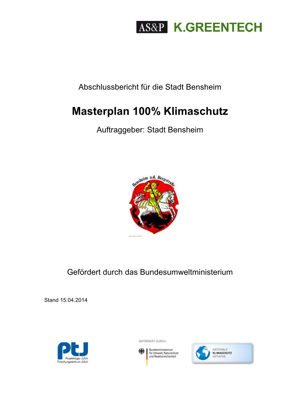 Masterplan 100% Klimaschutz