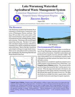 Lake Waramaug Watershed Agricultural Waste Management