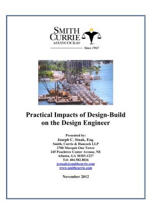 Practical Impacts of Design-Build on the Design Engineer