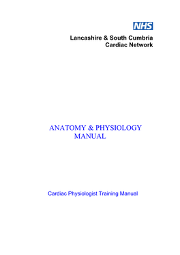 Cardiac Physiologist Training Manual