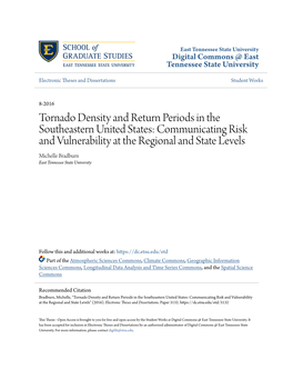 Tornado Density and Return Periods in the Southeastern United States