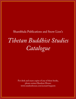 Buddhist Studies Catalogue.Pdf