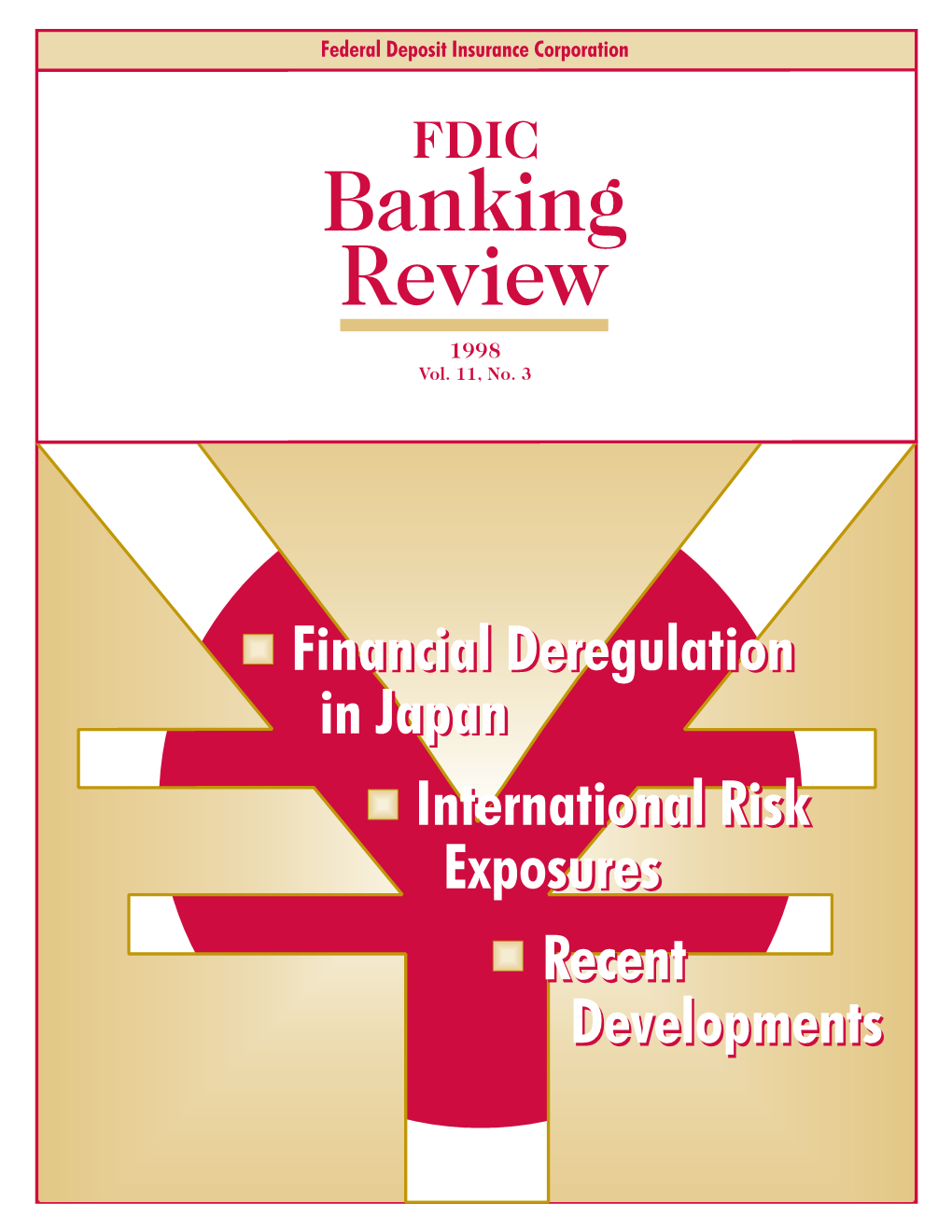 FDIC Banking Review 1998 Vol