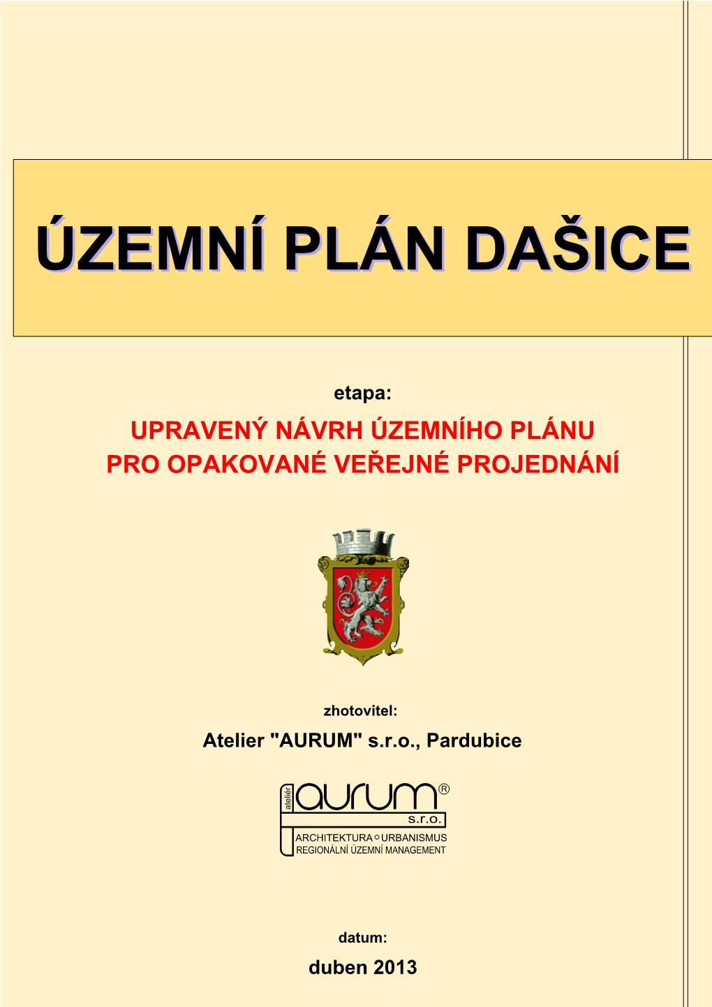 Územní Plán Dašice