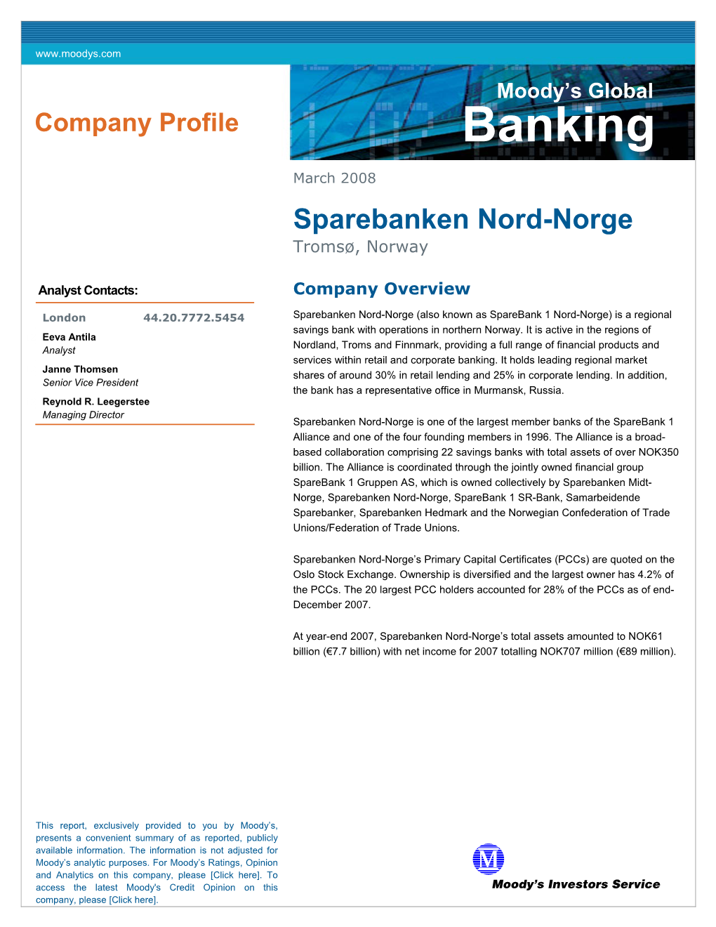 Sparebanken Nord-Norge Tromsø, Norway