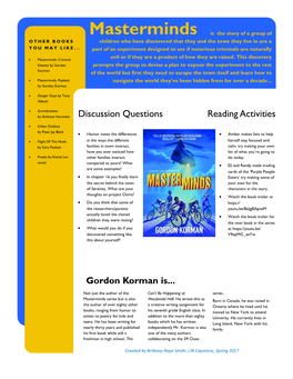 Discussion Questions Reading Activities