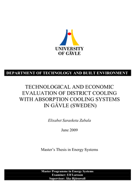 District Cooling Systems