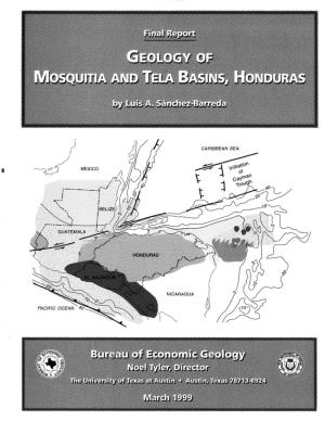 Geology of Mosquitia and Tela Basins, Honduras