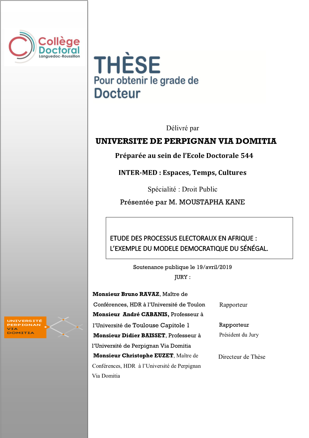 Etude Des Processus Électoraux En Afrique Occidentale