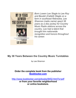 My 38 Years Between the Country Music Turntables