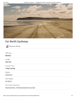 Far North Cycleway — NZ Walking Access Commission Ara Hīkoi Aotearoa