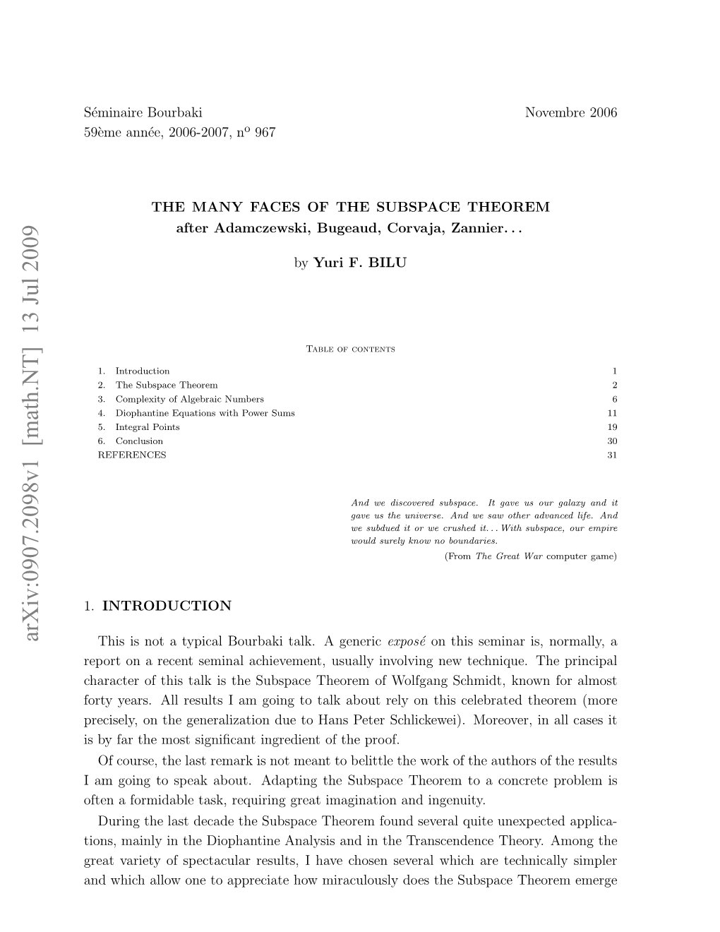 The Many Faces of the Subspace Theorem (After Adamczewski