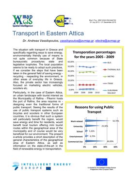 Transport in Eastern Attica