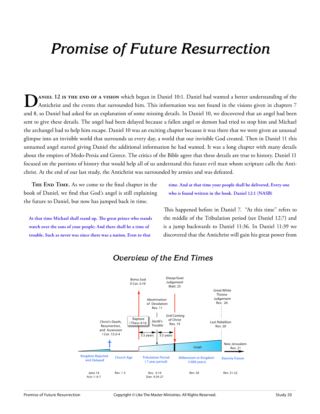 The Promise of Future Resurrection Daniel