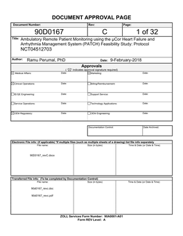 Clinical Research Protocol