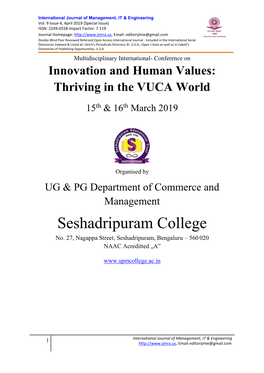 Seshadripuram College No