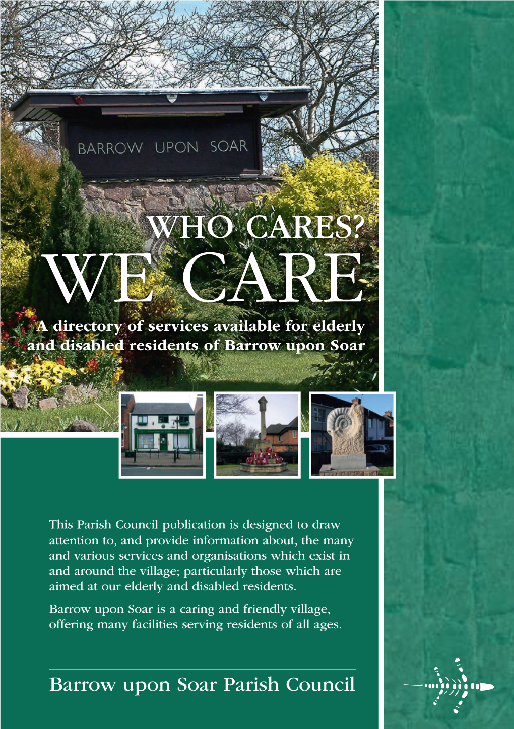 WE CARE a Directory of Services Available for Elderly and Disabled Residents of Barrow Upon Soar