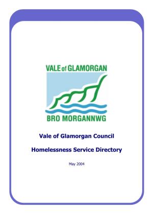 Vale of Glamorgan Council Homelessness Service Directory