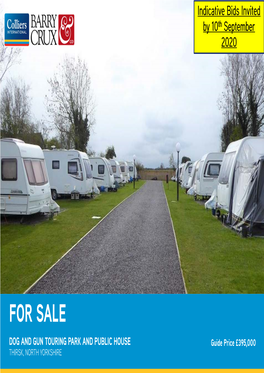 For Sale Dog and Gun Touring Park and Public House