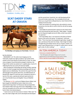 Scat Daddy Stars at Craven Cont