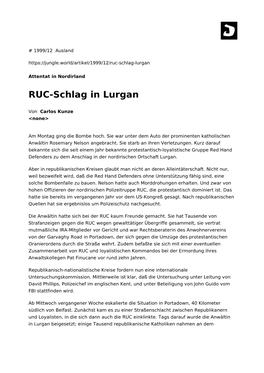 RUC-Schlag in Lurgan