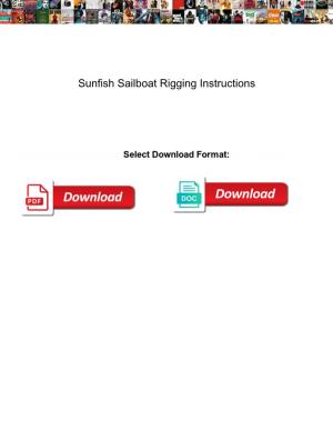 Sunfish Sailboat Rigging Instructions