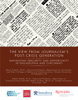 The View from Journalism's Post-Crisis Generation Navigating