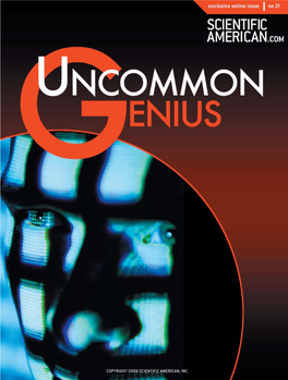 UNCOMMON GENIUS Exclusive Online Issue No