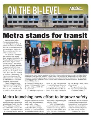 Metra Stands for Transit