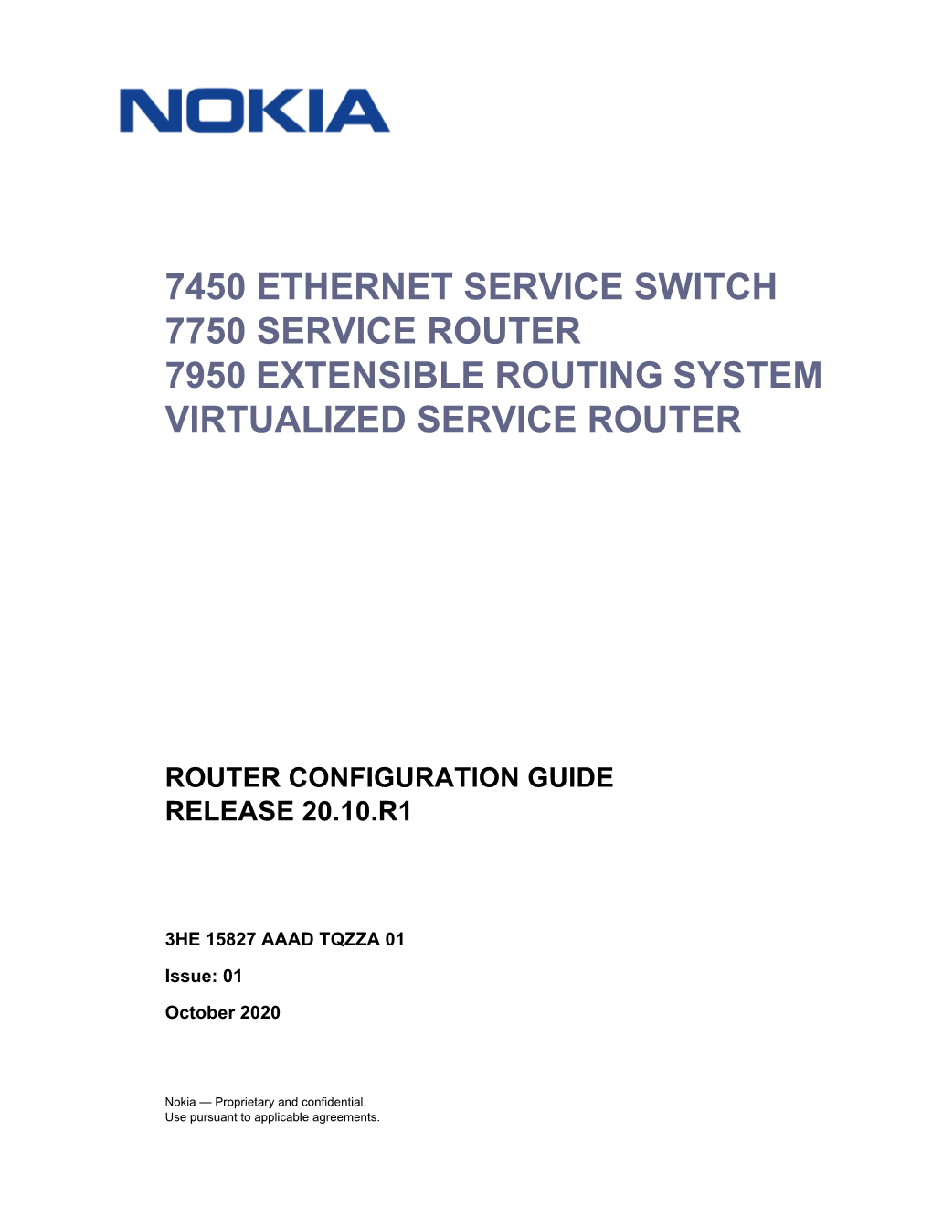 Router Configuration Guide Release 20.10.R1