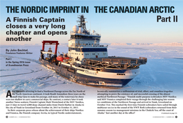 THE NORDIC IMPRINT in the CANADIAN ARCTIC Part II