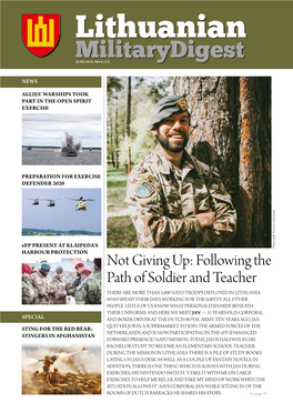 Not Giving Up: Following the Path of Soldier and Teacher