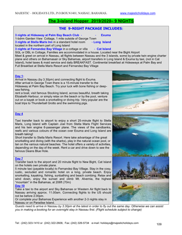 The 3 Island Safari 9 Night Island Hopping Package 2020 Net Rates