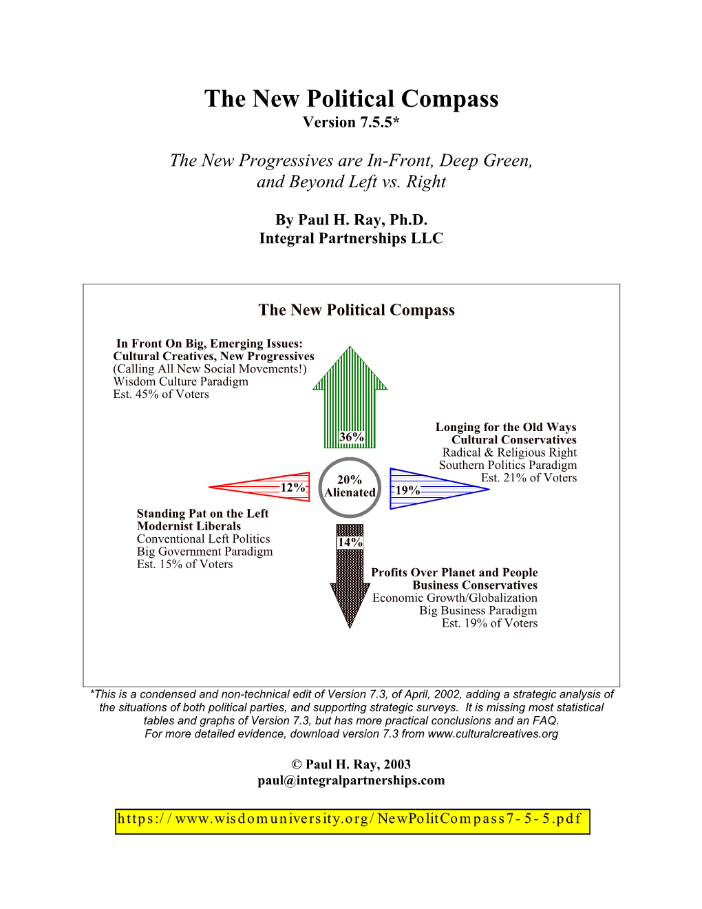 The New Political Compass © Paul H