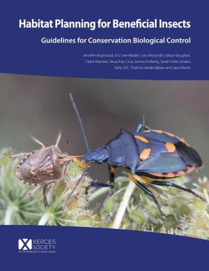 Habitat Planning for Beneficial Insects Guidelines for Conservation Biological Control