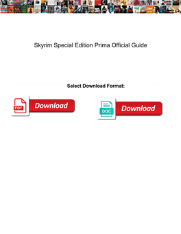 Skyrim Special Edition Prima Official Guide
